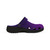 Amethyst Purple & Black Ombre Kids EVA Clogs | Lightweight Youth Slip-On Garden Shoes | Bold Everyday Footwear