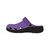 Love Spell Light Purple & Gray Ombre Kids EVA Clogs | Lightweight Youth Slip-On Garden Shoes | Dreamy Everyday Footwear