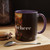 Artistic Custom Photo Accent Coffee Mug — Personalized Pet & Sunset Floral Design (11/15oz)
