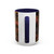 Artistic Custom Photo Accent Coffee Mug — Personalized Pet & Sunset Floral Design (11/15oz)