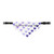 Purple Heart Pattern Customize with your pets Name Bandana