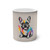 French Bulldog Color Changing Mug | Rainbow Splash Frenchie Coffee Mug | Heat Reveal Dog Lover Gift | Color Morph Ceramic Mug