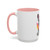 Rainbow Splash French Bulldog Accent Mug | Colorful Frenchie Coffee Mug | Dog Lover Gift | Ceramic Mug