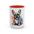 Rainbow Splash French Bulldog Accent Mug | Colorful Frenchie Coffee Mug | Dog Lover Gift | Ceramic Mug