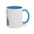 Rainbow Splash French Bulldog Accent Mug | Colorful Frenchie Coffee Mug | Dog Lover Gift | Ceramic Mug