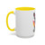 Rainbow Splash French Bulldog Accent Mug | Colorful Frenchie Coffee Mug | Dog Lover Gift | Ceramic Mug