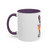 Rainbow Splash French Bulldog Accent Mug | Colorful Frenchie Coffee Mug | Dog Lover Gift | Ceramic Mug