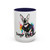 Personalized Rainbow Splash Pet Accent Mug | Custom Dog or Cat Photo Coffee Mug | Personalized Pet Lover Gift