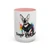 Personalized Rainbow Splash Pet Accent Mug | Custom Dog or Cat Photo Coffee Mug | Personalized Pet Lover Gift