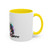 Personalized Rainbow Splash Pet Accent Mug | Custom Dog or Cat Photo Coffee Mug | Personalized Pet Lover Gift