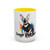 Personalized Rainbow Splash Pet Accent Mug | Custom Dog or Cat Photo Coffee Mug | Personalized Pet Lover Gift