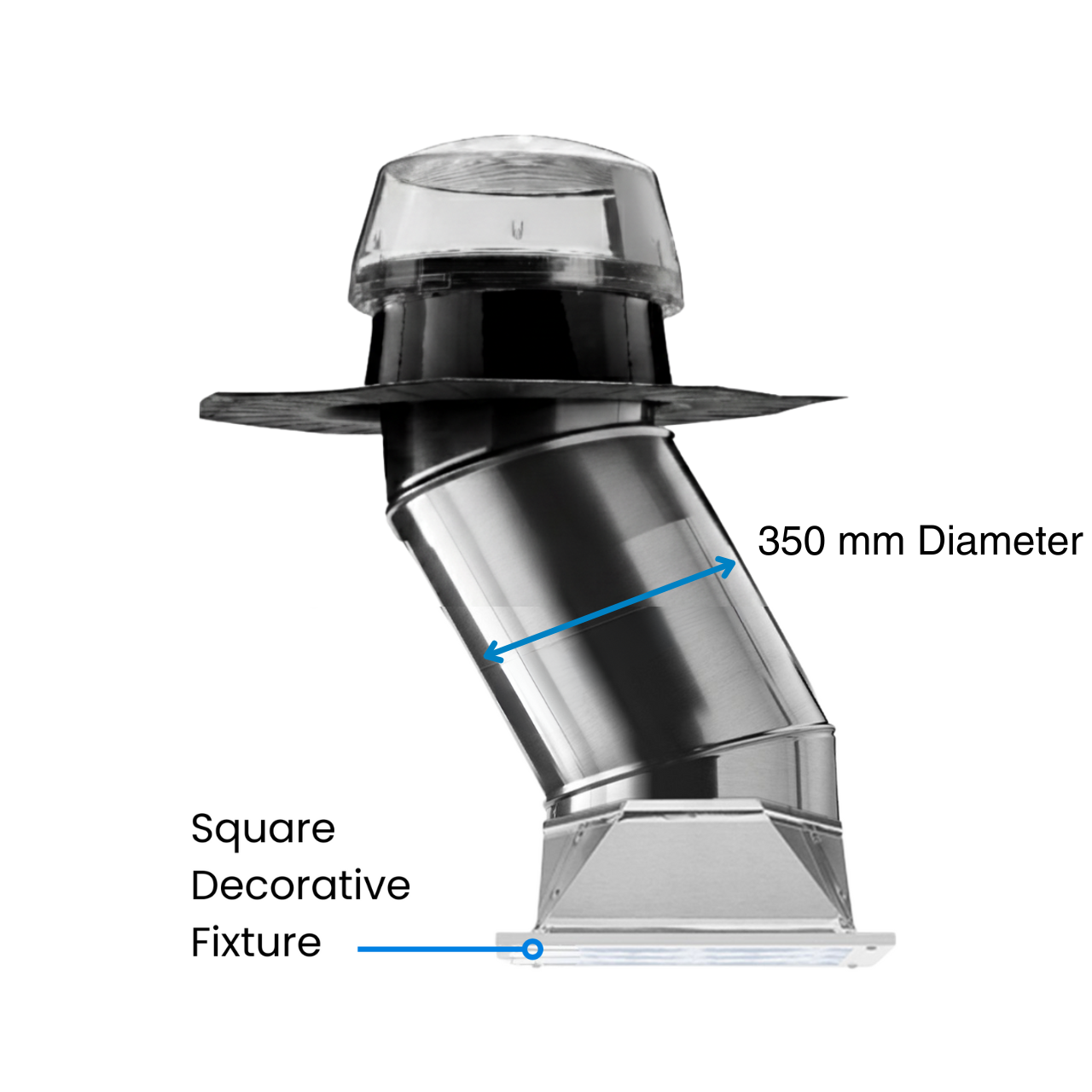 【Duru様用】ATOMA / Skylight Solatube Skylight Kit with Square Ceiling Fixture (350mm