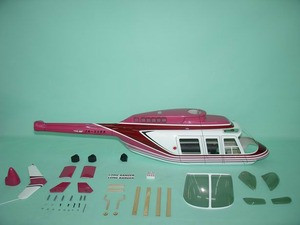 FUNKEY Scale Fuselage Long Ranger .50 (600) size RED Color FUNKEY Scale Fuselage Long Ranger .50 (600) size RED Color