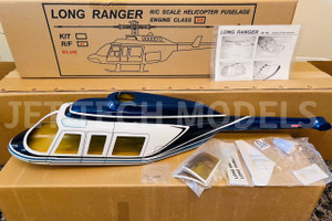 FUN-KEY LONG RANGER .30 / 550 size scale fuselage Blue version FUN-KEY LONG RANGER .30 / 550 size scale fuselage Blue version
