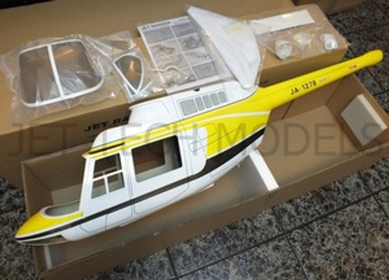 FUNKEY Scale Fuselage  Jet Ranger .60 (700) size YELLOW Color