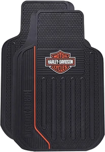 HARLEY-DAVIDSON® ELITE ORANGE BAR & SHIELD FLOOR MAT