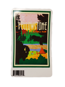 VISIT YELLOWSTONE NATIONAL PARK DIE CUT STICKER