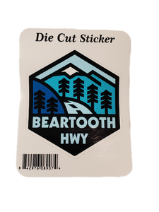BEARTOOTH HIGHWAY BLUE DIE CUT STICKER