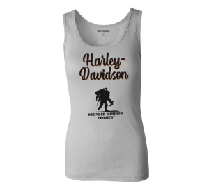 HARLEY-DAVIDSON® WOMENS WOUNDED WARRIOR GREY HEATHER TANK