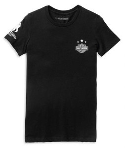 HARLEY-DAVIDSON® WOMENS WOUNDED WARRIOR BLACK TEE