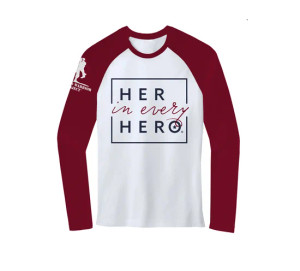 HARLEY-DAVIDSON® WOMENS WOUNDED WARRIOR WHITE/RED TEE