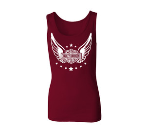 HARLEY-DAVIDSON® WOMENS WOUNDED WARRIOR RED TANK