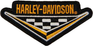Harley-Davidson 4 in. Embroidered Nostalgia H-D Checker Tri Emblem Sew-On Patch