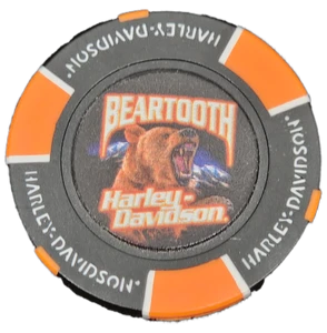 HARLEY-DAVIDSON® POKER CHIPS MEAN BEAR DESIGN