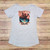 WOMEN'S LIGHT GRAY HD BORDERING T-SHIRT - VALLEY BEAR