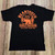 MENS BLACK H-D ELONGATED T-SHIRT - STAMP