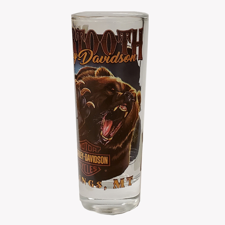 BEARTOOTH HARLEY-DAVIDSON® RIVER BEAR SHOT GLASS 2.5OZ