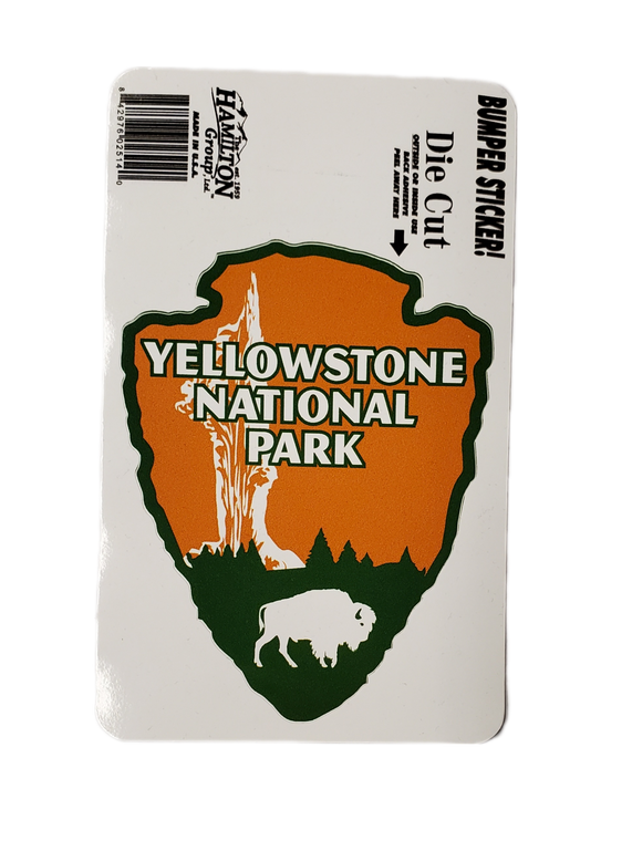 YELLOWSTONE NATIONAL PARK BUFFALO BUMPER STICKER