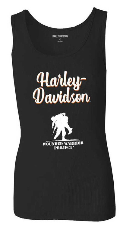 HARLEY-DAVIDSON® WOMENS WOUNDED WARRIOR BLACK TANK