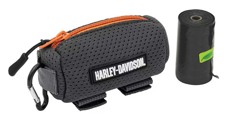 Harley-Davidson® Rubber H-D Logo Disposable Pet Bag Dispenser w/ Bags Included