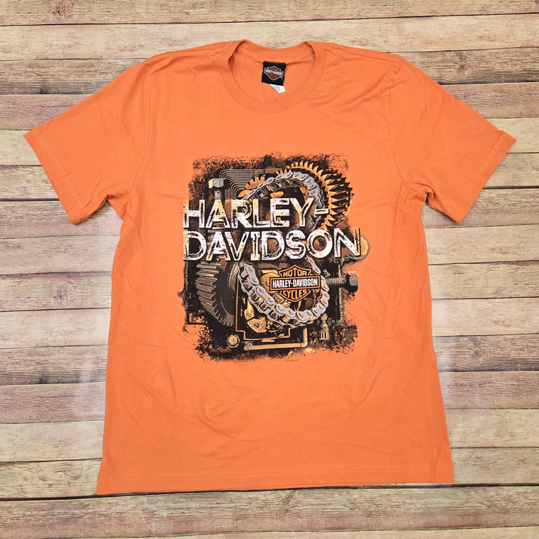 MEN'S ORANGE H-D BREAKER T-SHIRT - RIVER BEAR