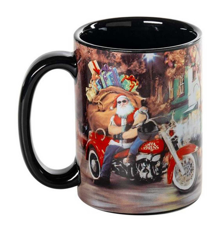 HARLEY-DAVIDSON 2025 BIKER SANTA CERAMIC MUG - 15 OZ