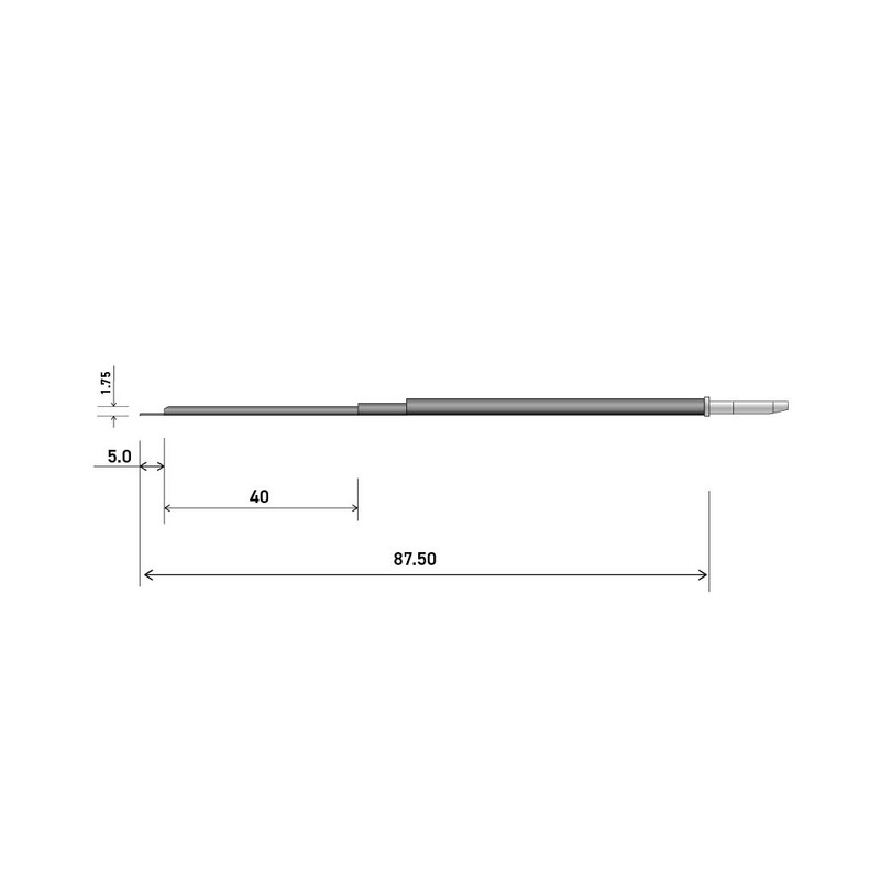 105.25mm 60° 2um Nozzle NFTS PGI Stylus Arm