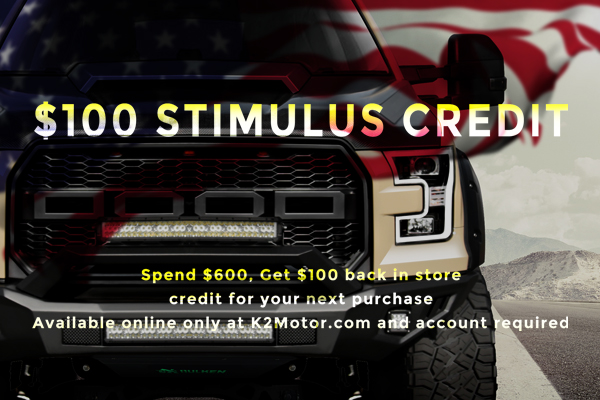 K2 Motor Stimulus Credit Promotion