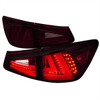 2006-2008 Lexus IS250/IS350 LED Tail Lights & Trunk Lights (Chrome Housing/Red Smoke Lens)
