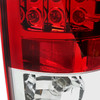 2007-2009 Dodge RAM LED Tail Lights (Chrome Housing/Red Lens)