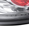 2003-2006 Chevrolet Silverado Tail Lights (Chrome Housing/Clear Lens)