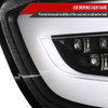 2008-2017 Mitsubishi Lancer / 2008-2015 Lancer EVO X Sedan LED Tail Lights (Matte Black Housing/Clear Lens)