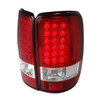 2000-2006 Chevrolet Suburban/Tahoe GMC Yukon/Yukon XL LED Tail Lights (Chrome Housing/Red Clear Lens)
