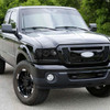 2001-2011 Ford Ranger Projector Headlights w/ LED Light Strip & LED Turn Signal Lights (Jet Black Housing/Clear Lens)