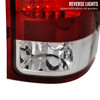 2007-2014 GMC Sierra LED Tail Lights (Chrome Housing/Red Clear Lens)