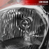 2007-2009 Nissan Altima Sedan Crystal Headlights w/ Amber Reflector (Matte Black Housing/Clear Lens)