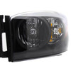 2006-2008 Dodge RAM 1500/ 2006-2009 RAM 2500 3500 Factory Style Crystal Headlights (Matte Black Housing/Clear Lens)