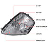 2000-2005 Mitsubishi Eclipse Dual Halo Projector Headlights w/ SMD LED Light Strip (Chrome Housing/Clear Lens)