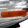 2011-2013 Toyota Corolla Projector Headlights w/ LED Light Strip (Chrome Housing/Clear Lens)