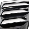 2015-2018 Ford Mustang Black ABS Quarter Window Louvers